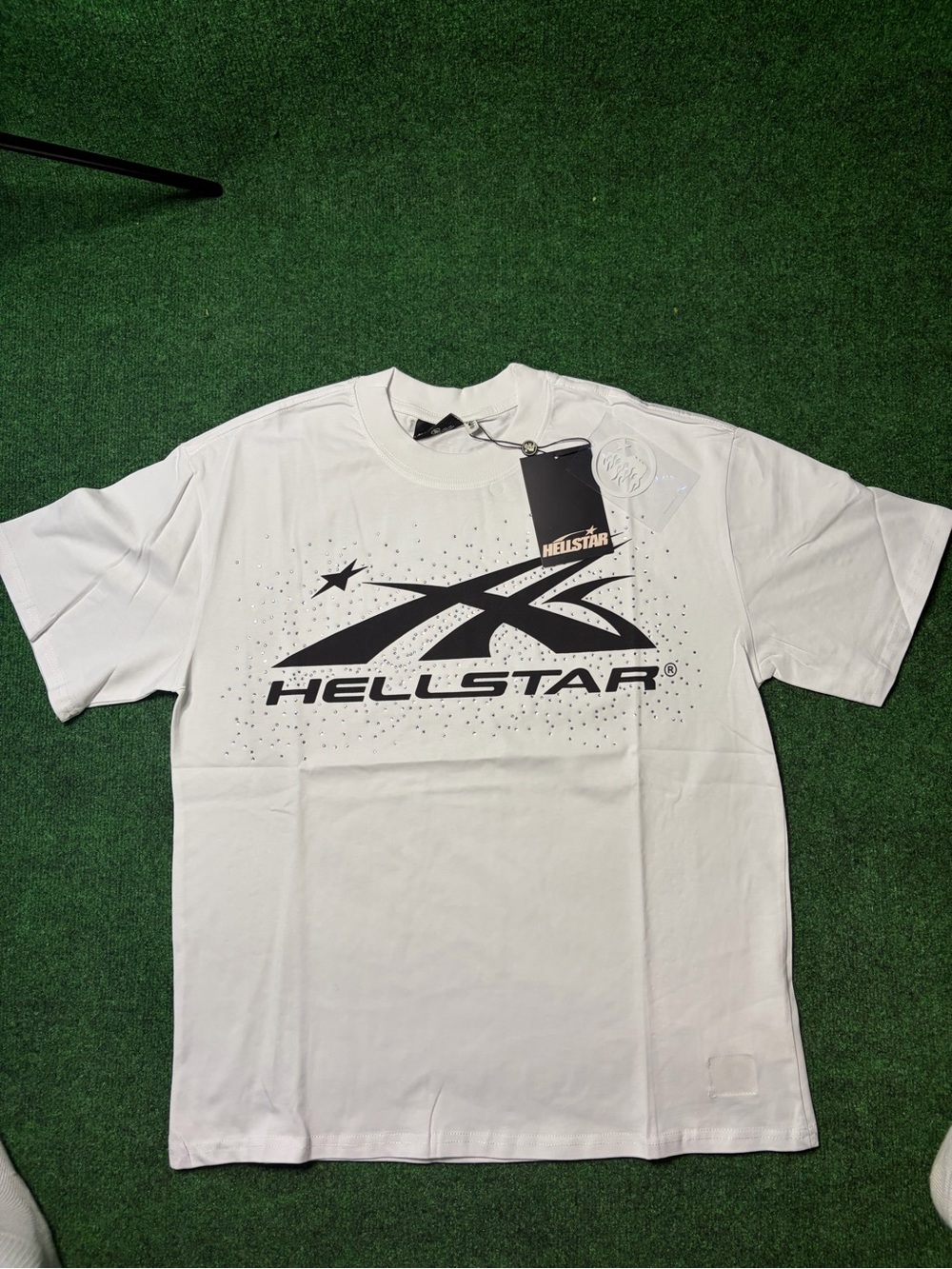 Men's White Logo Graphic Short Sleeve Tee